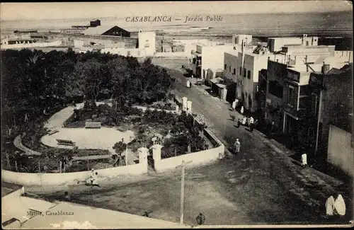 Ak Casablanca Marokko, Jardin Public