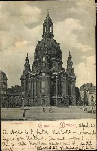 Ak Dresden Altstadt, Frauenkirche
