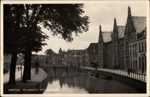 Ak Kampen Overijssel Niederlande, Vloeddijk met Kazerne