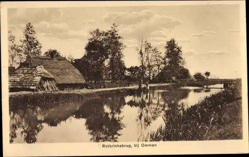 Ak Ommen Overijssel Niederlande, Rotbrinksbrug