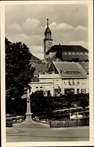 Ak Bischofswerda in Sachsen, Partie am Mühlteich