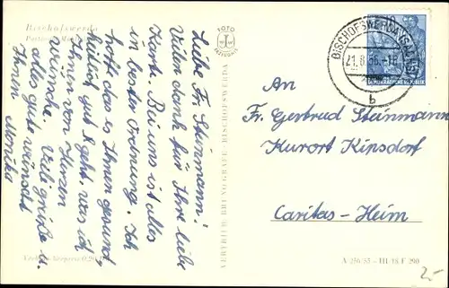 Ak Bischofswerda in Sachsen, Partie am Mühlteich