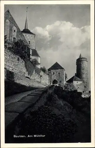 Ak Bautzen in der Lausitz, Michaeliskirche, Mühltor