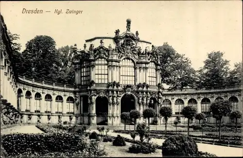 Ak Dresden Altstadt, Kgl. Zwinger