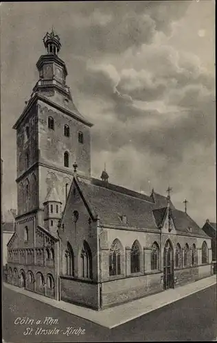 Ak Köln am Rhein, St. Ursula Kirche