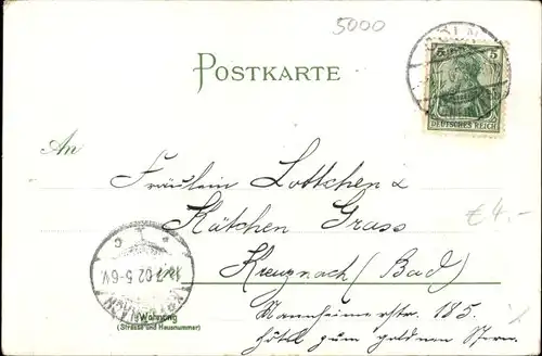 Litho Köln am Rhein, Dom, Seitenansicht