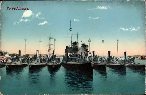 Ak Deutsche Kriegsschiffe, Torpedoboote, Kaiserliche Marine