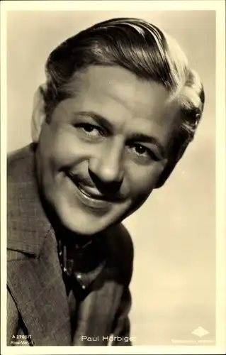 Ak Schauspieler Paul Hörbiger, Portrait, Ross Verlag Nr. A 2706/1