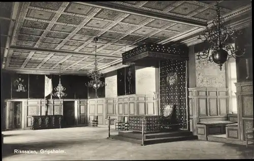 Ak Mariefeld Schweden, Rikssalen, Schloss Gripsholm