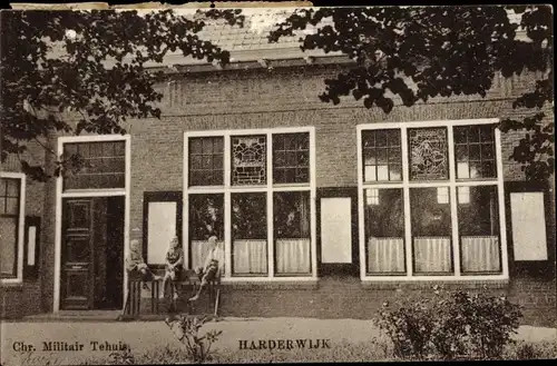 Ak Harderwyk Harderwijk Gelderland, Chr. Militair Tehuis