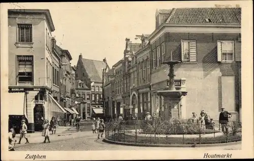Ak Zutphen Gelderland, Houtmarkt