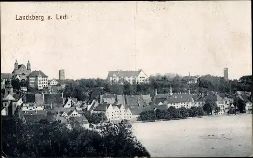 Ak Landsberg am Lech Oberbayern, Panorama