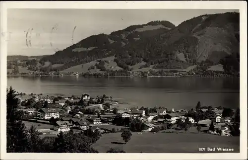 Ak Bad Wiessee in Oberbayern, Panorama, Tegernsee