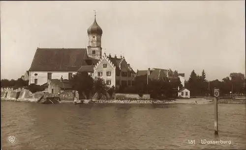 Ak Wasserburg am Bodensee Schwaben, Kirche