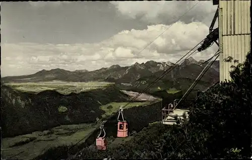 Ak Pfronten im Allgäu, Blick von der Bergstation der Breitenbergbahn