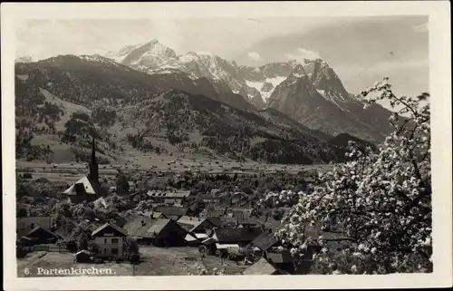 Ak Garmisch Partenkirchen in Oberbayern, Panorama