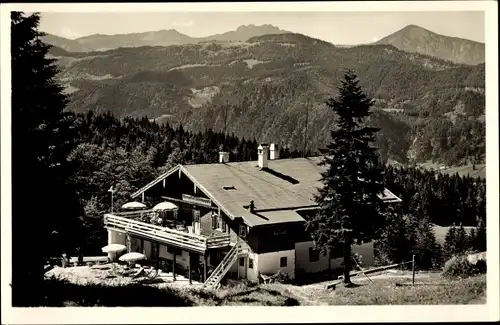 Ak Reit im Winkl Oberbayern, Alpengasthof Hindenburg-Hütte, Panorama