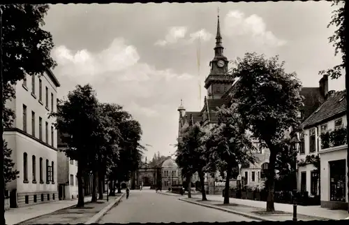 Ak Bückeburg im Kreis Schaumburg, An der Bahnhofstraße