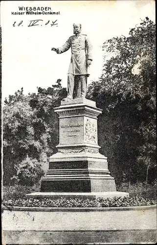 Ak Wiesbaden in Hessen, Kaiser-Wilhelm-Denkmal