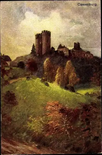 Ak Pelm in der Eifel, Ruine Kasselburg