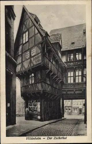 Ak Hildesheim in Niedersachsen, Der Zuckerhut, Fachwerkhaus