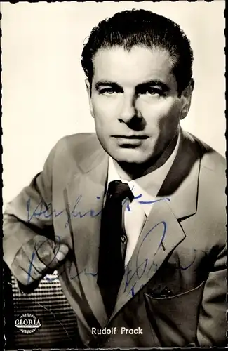 Ak Schauspieler Rudolf Prack, Portrait, Autogramm, Das einfache Mädchen