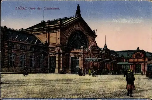 Ak Liège Lüttich Wallonien, vue générale de la Gare des Guillemins
