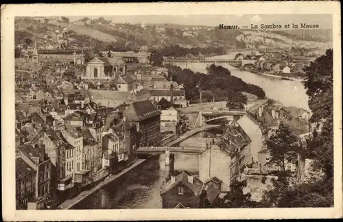 Ak Namur Wallonien, La Sambre et la Meuse