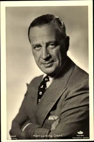 Ak Schauspieler Karl Ludwig Diehl, Portrait