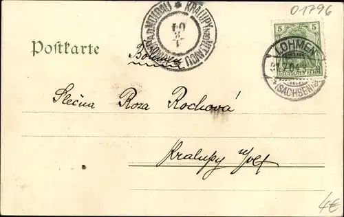 Ak Posta Pirna in Sachsen, Blick auf den Ort