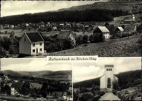 Ak Katzenbach Kirchen an der Sieg, Totalansicht