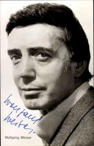 Ak Schauspieler Wolfgang Weiser, Portrait, Autogramm