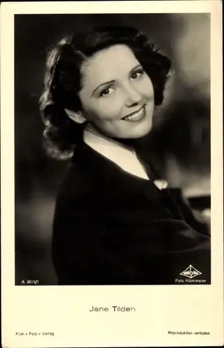 Ak Schauspielerin Jane Tilden, Portrait