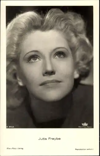 Ak Schauspielerin Jutta Freybe, Portrait