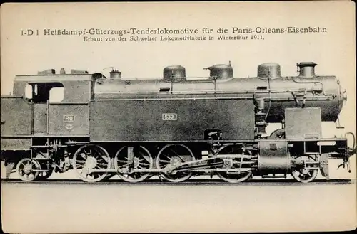 Ak Güterzug Tender Lokomotive 5301 Paris Orleans Eisenbahn