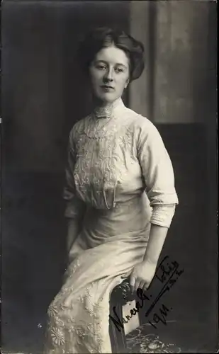 Foto Ak Schauspielerin, Portrait, Autogramm 1911, Innsbruck