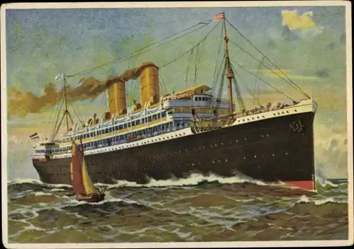 Künstler Ak Doppelschraubendampfer Karlsruhe, Norddeutscher Lloyd Bremen