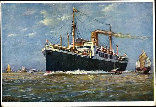 Künstler Ak Doppelschraubendampfer SCoblenz, Norddeutscher Lloyd Bremen