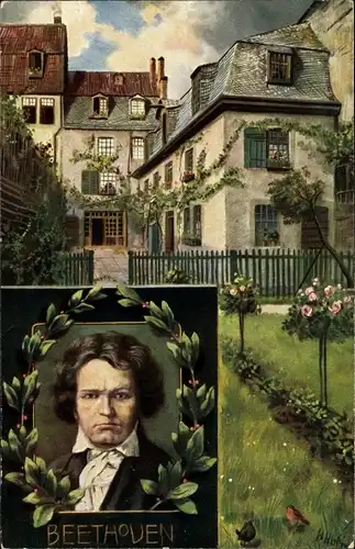 Künstler Ak Hoffmann, H., Bonn, Komponist Ludwig van Beethoven, Beethovenhaus