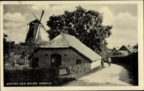 Ak Ermelo Gelderland, Achter den Molen