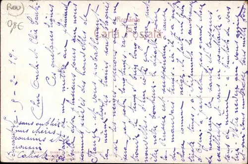 Ak București Bukarest Rumänien, Posta Centrala