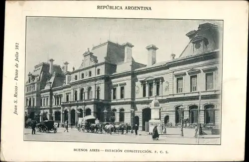 Ak Buenos Aires Argentinien, Estación Constitución