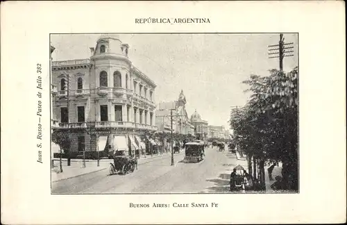 Ak Buenos Aires Argentinien, Calle Santa Fe