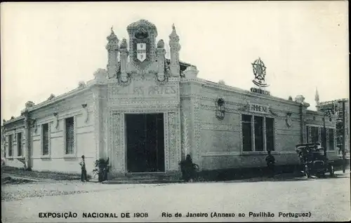 Ak Rio de Janeiro Brasilien, Exposicao Nacional de 1908, Annexo ao Pavilhao Portuguez