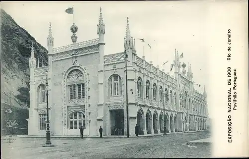 Ak Rio de Janeiro Brasilien, Exposicao Nacional de 1908, Pavilhao Portuguez