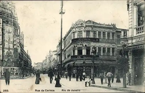 Ak Rio de Janeiro Brasilien, Rua de Carioca