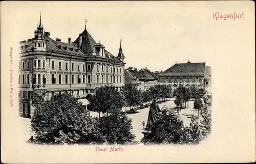 Ak Klagenfurt am Wörthersee Kärnten, Neuer Markt