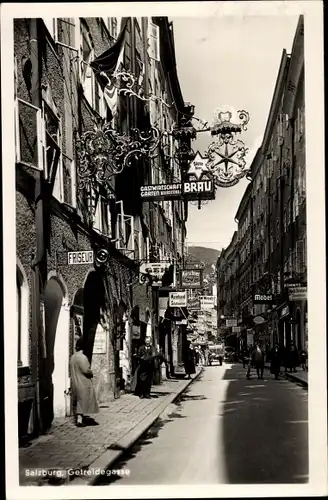 Ak Salzburg in Österreich, Getreidegasse