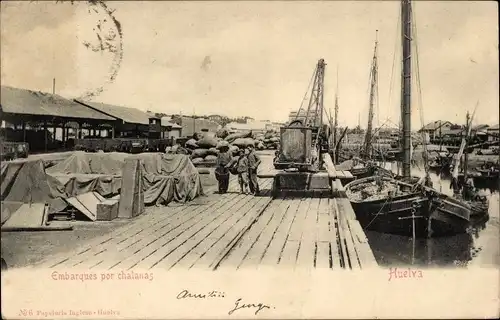 Ak Huelva Andalusien Spanien, Embarques por chalanas