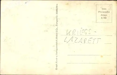 Ak Františkovy Lázně Franzensbad Reg. Karlsbad, Straßenpartie mit Lazarett